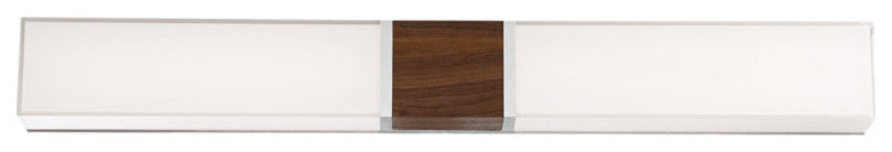 Vigo 38" LED Bathroom Vanity and Wall-Light 3000K, Dark Walnut