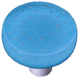 Bubbles Light Cyan, Knob Round, Alum Post
