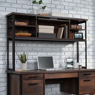 Briarbrook Computer Desk Hutch Barrel Oak
