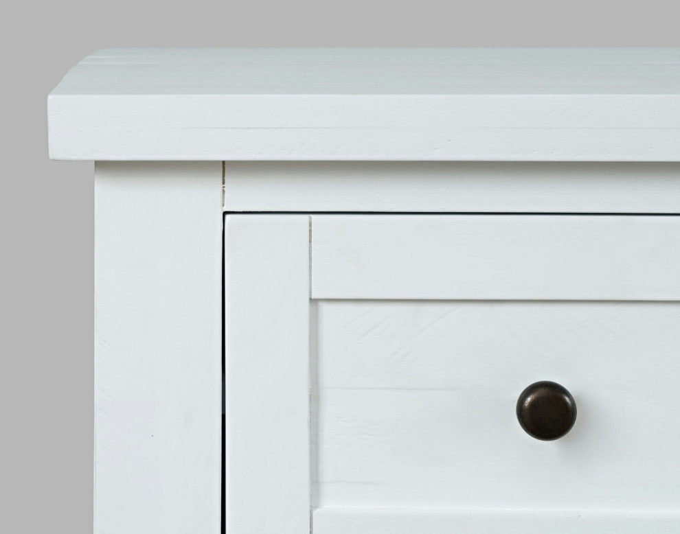 Rustic Solid Acacia Four Door 56" TV Cabinet
