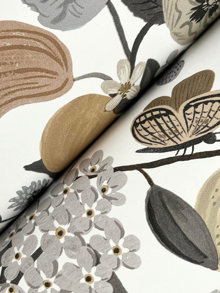 Flower Studies Linen Wallpaper