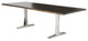 Toulouse 78-Inch Dining Table In Seared Oak And Stainless Steel Base