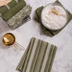 DII Assorted Sage Dishtowel/Dishcloth, Set of 5
