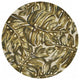 HomeRoots 5' Round Wool Green Area Rug