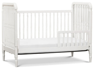 Liberty 3-in-1 Convertible Spindle Crib With Toddler Bed Conversion Kit, Warm White