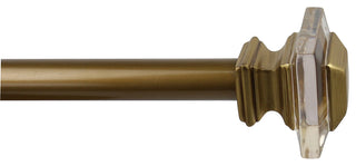 1" Cassini Adjustable Curtain Rod, 84"-120", Renaissance Gold