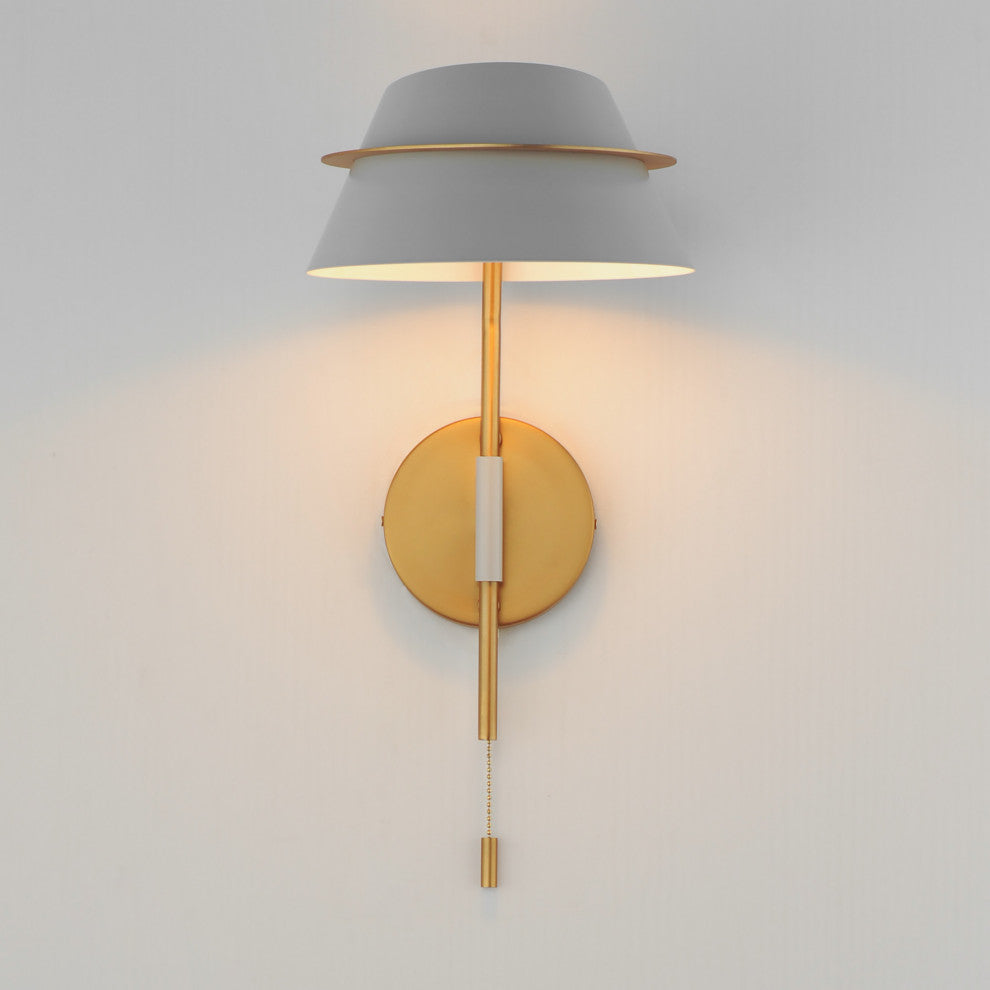 Maxim 25220 Lucas 16" Tall Wall Sconce - Natural Aged Brass