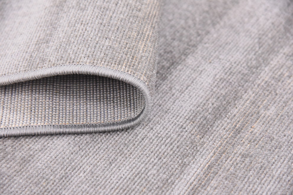 Unique Loom Gray Solid Williamsburg 5' 0 x 8' 0 Area Rug