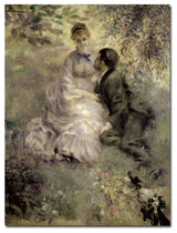 'The Lovers, c.1875' Canvas Art by Pierre Auguste
