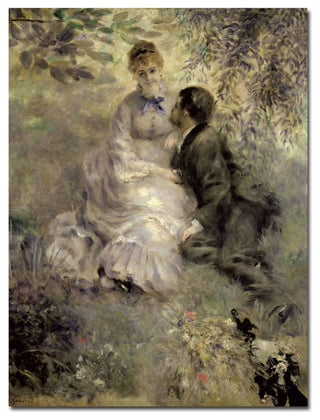 'The Lovers, c.1875' Canvas Art by Pierre Auguste