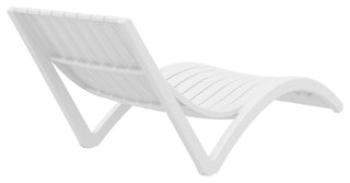 Slim Pool Chaise Sun Lounger, Set of 2, White