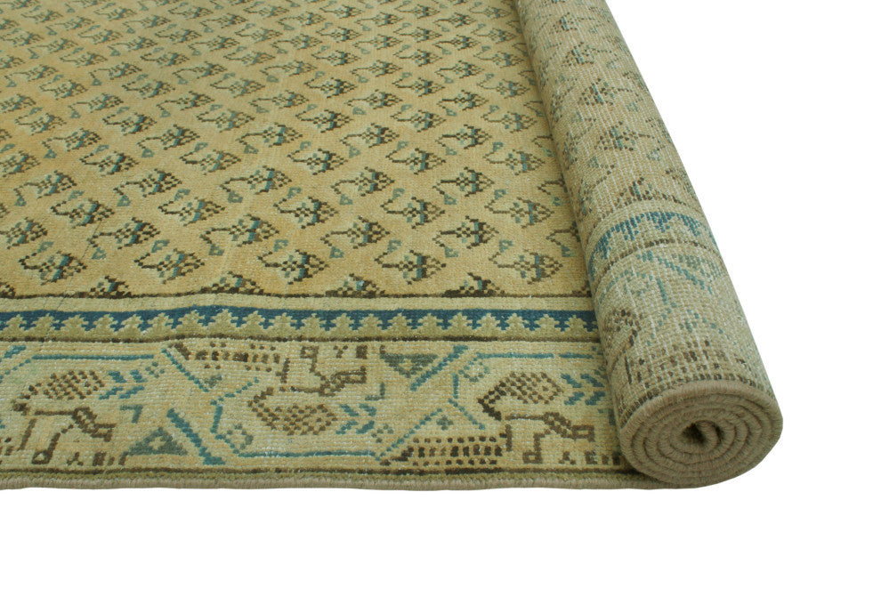 Semi-Antique Danni Beige/Ivory Runner, 3'2x10'0