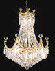 Artistry Lighting Corona Collection Hanging Crystal Chandelier 24x32, Gold