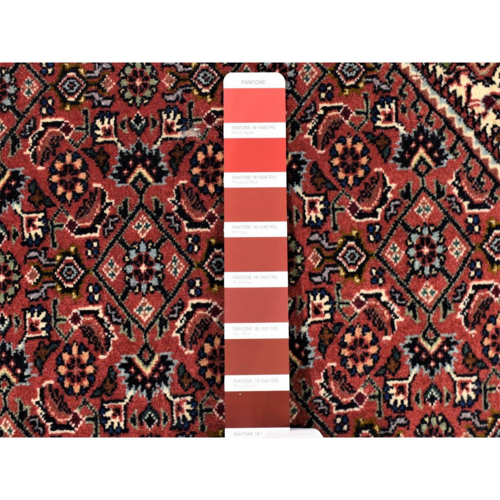 Rust Red Persian Bijar 400 KPSI Wool And Silk Handmade Oversized Rug 11'3"x16'0"