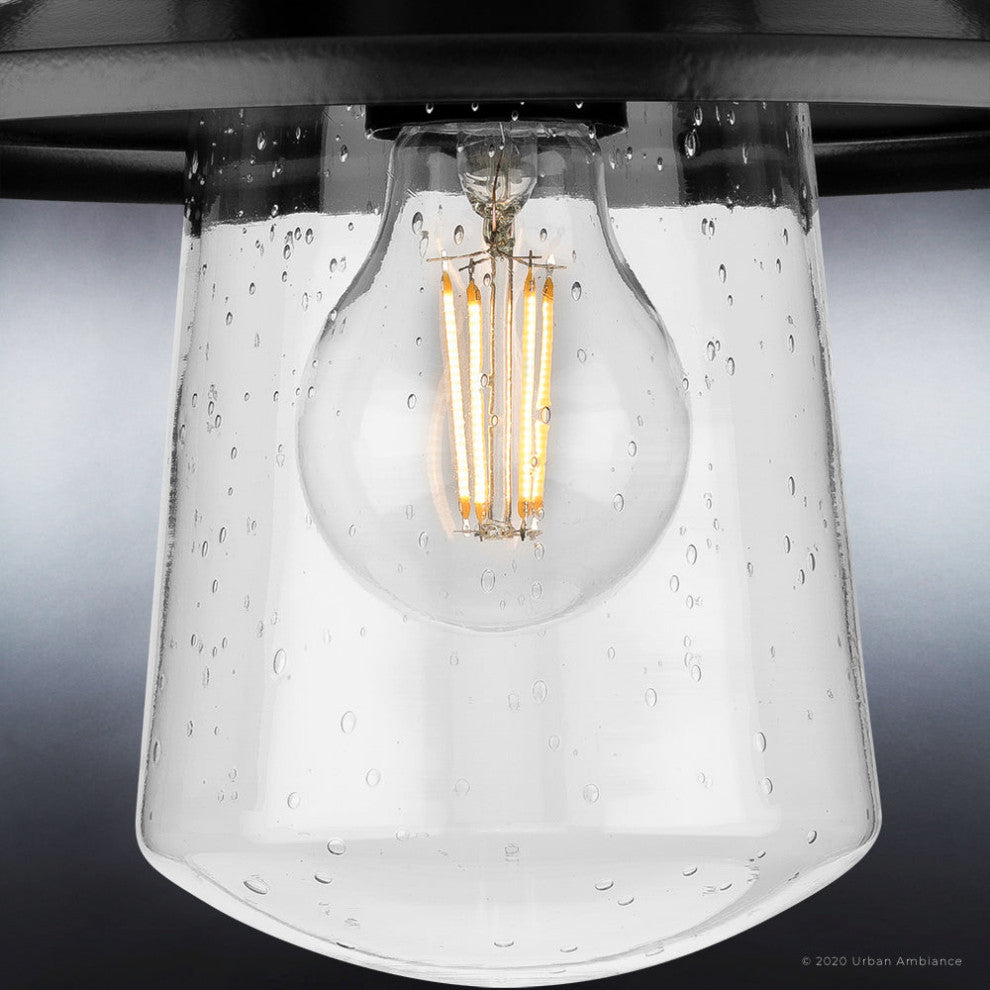 Luxury Coastal Ceiling Light, Midnight Black