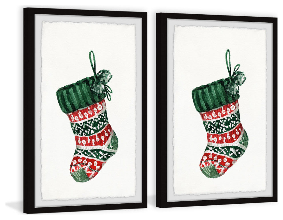 The Socks Are Hung Diptych, 2-Piece Set, 24x36