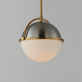 Maxim 12411 Duke 10"W Mini Pendant - Black / Weathered Brass