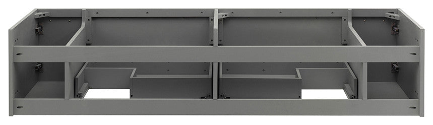 Lucera Wall Mount Double Undermount Sink Bathroom Cabinet, Gray, 72"
