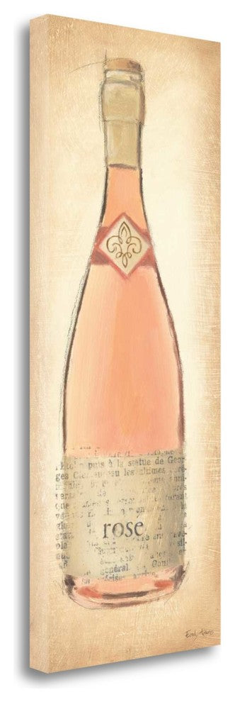 "Sparkling Rose Bottle" By Emily Adams, Giclee Print on Gallery Wrap Canvas