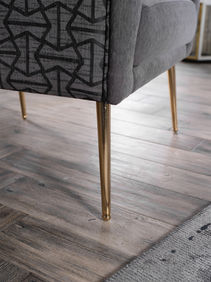 Cloak  Accent Armchair, Cloak Gray