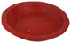 Painted Round Rustic Farmhouse Wooden Dough Bowl, Red, Round