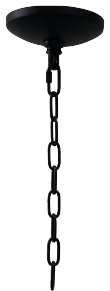 Orion 6-Light Transitional Chandelier, Matte Black