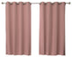 Solid Grommet Top Thermal Insulated Blackout Curtains, Mauve, 63"