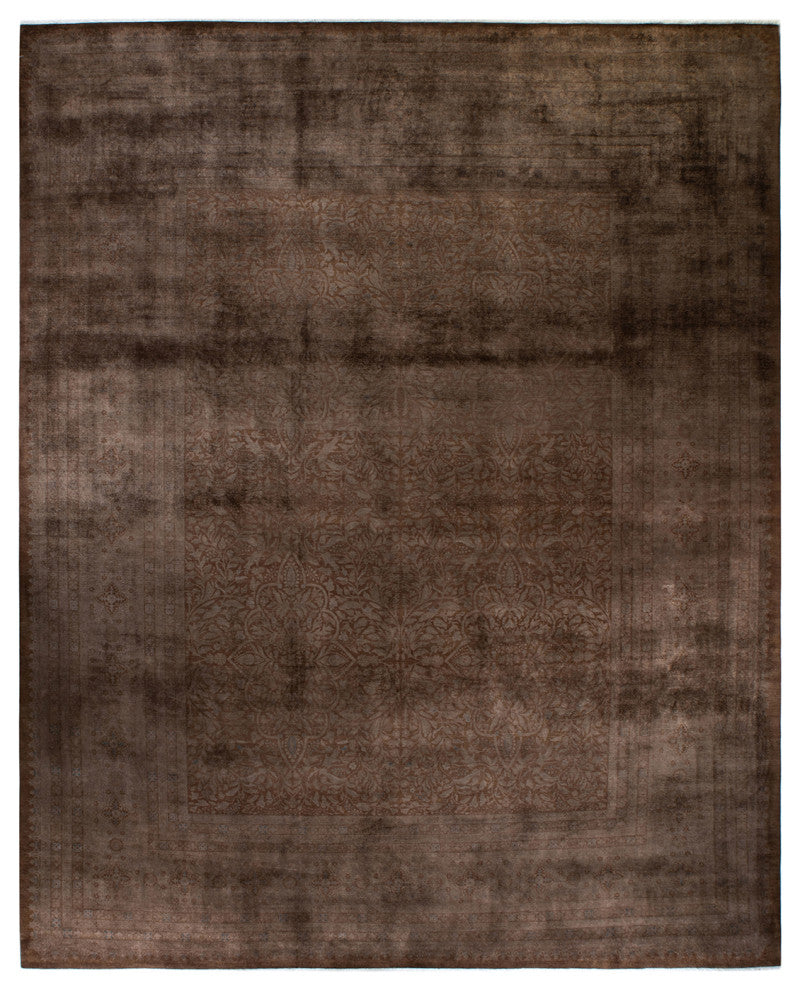 Fine Vibrance, One-of-a-Kind Handmade Area Rug Brown, 15'6"x12'6"