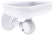 Pacific Grove Wall-Mount Soap Dish Holder with Twist Accents, Matte White
