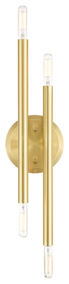 Satin Brass Mid Century Modern Sconce