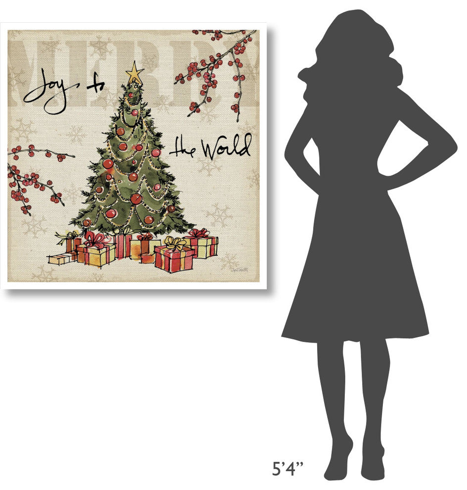 "Winter Wishes I" Digital Paper Print by Anne Tavoletti, 38"x38"