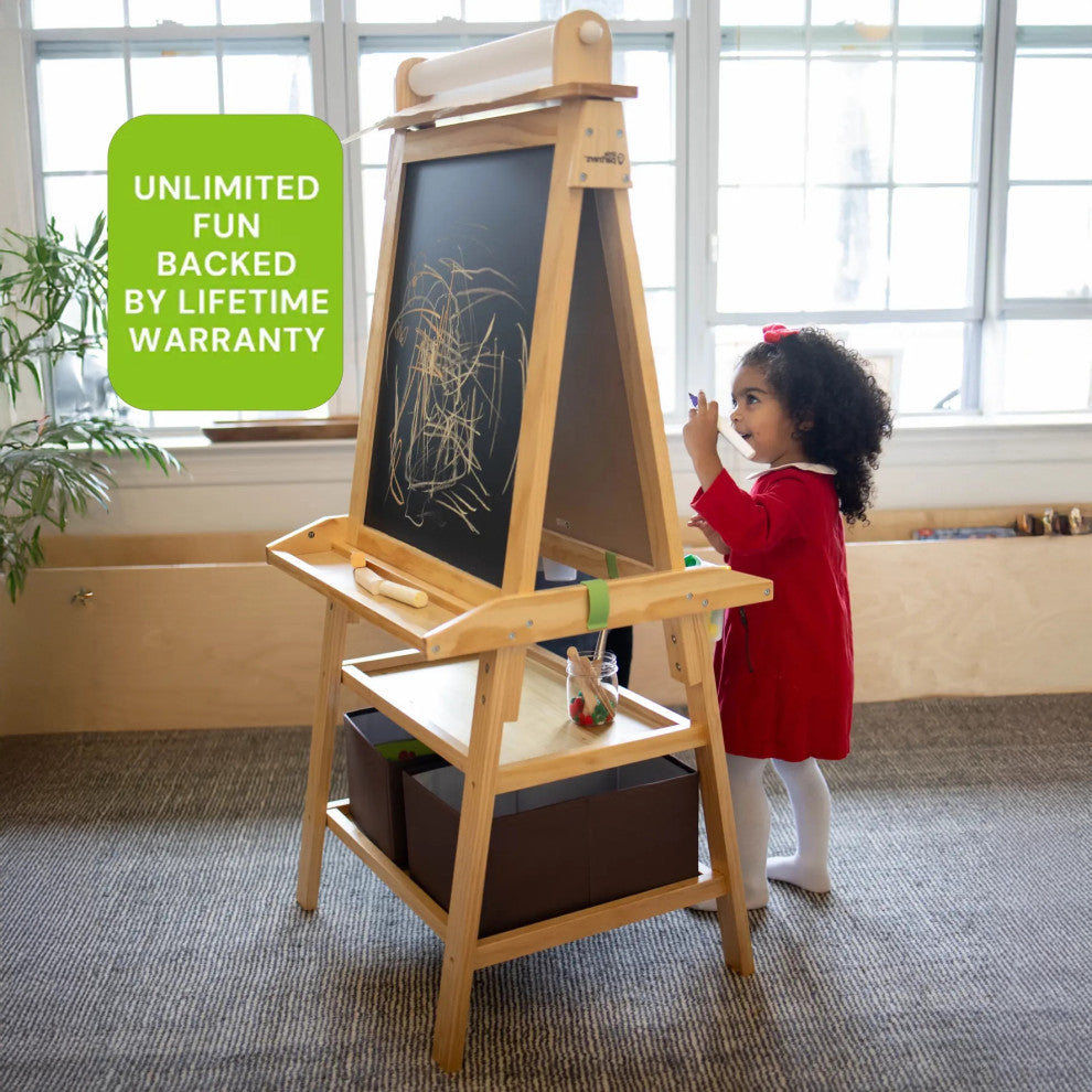 Little Partners Deluxe Learn and Play Art Center, Natural
