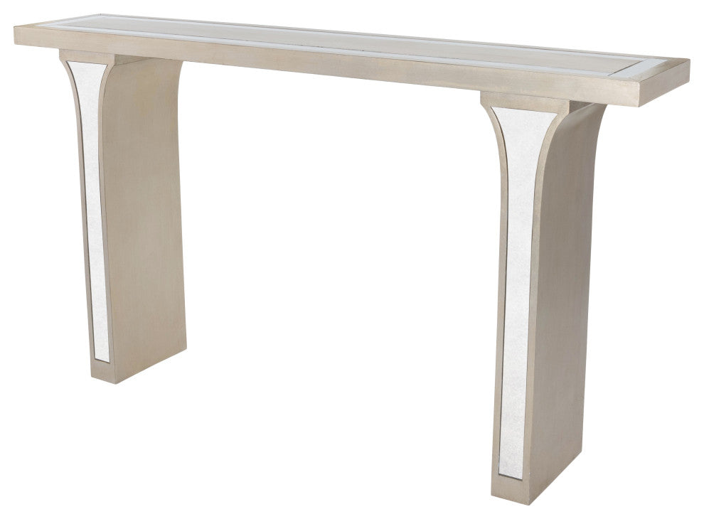 Katya Silver and Mirrored Console Table