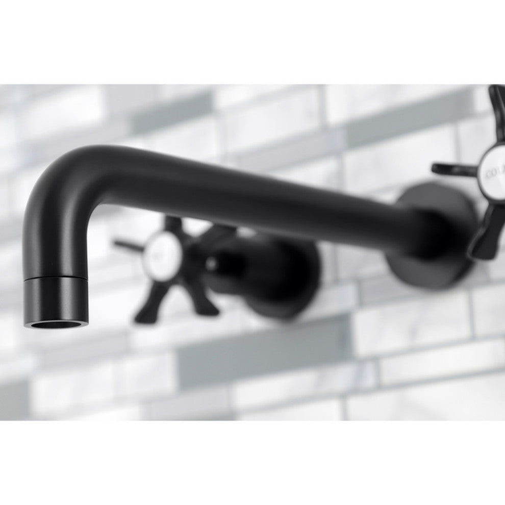 KS8020NX Two-Handle Wall Mount Tub Faucet, Matte Black