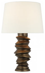 Karissa Medium Table Lamp, 1-Light, Antique Bronze Leaf, 28.75"H