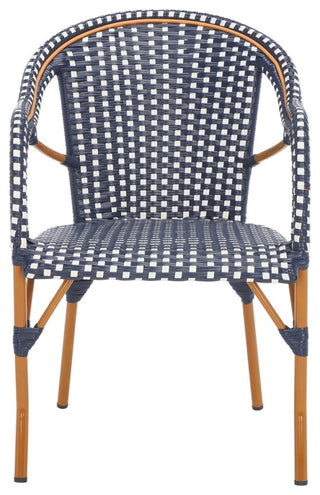 Safavieh Outdoor California Armchair, Navy/White