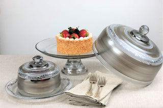 Pewter Vine Cake Dome