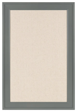 Bosc Framed Linen Fabric Pinboard Wall Organization Board, Gray, 18.5x27.5