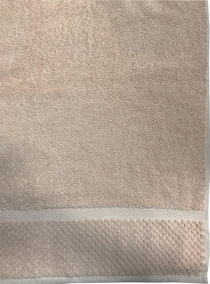 Diplomat 6-Piece 100% Cotton Bath Towel Set, Taupe