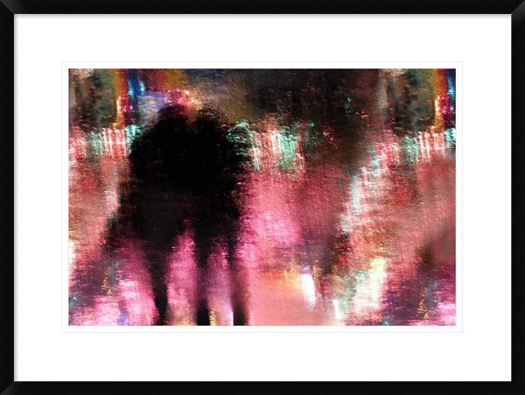 "Rain Above The Funfair" Framed Digital Print by Stefan Eisele, 30x22"