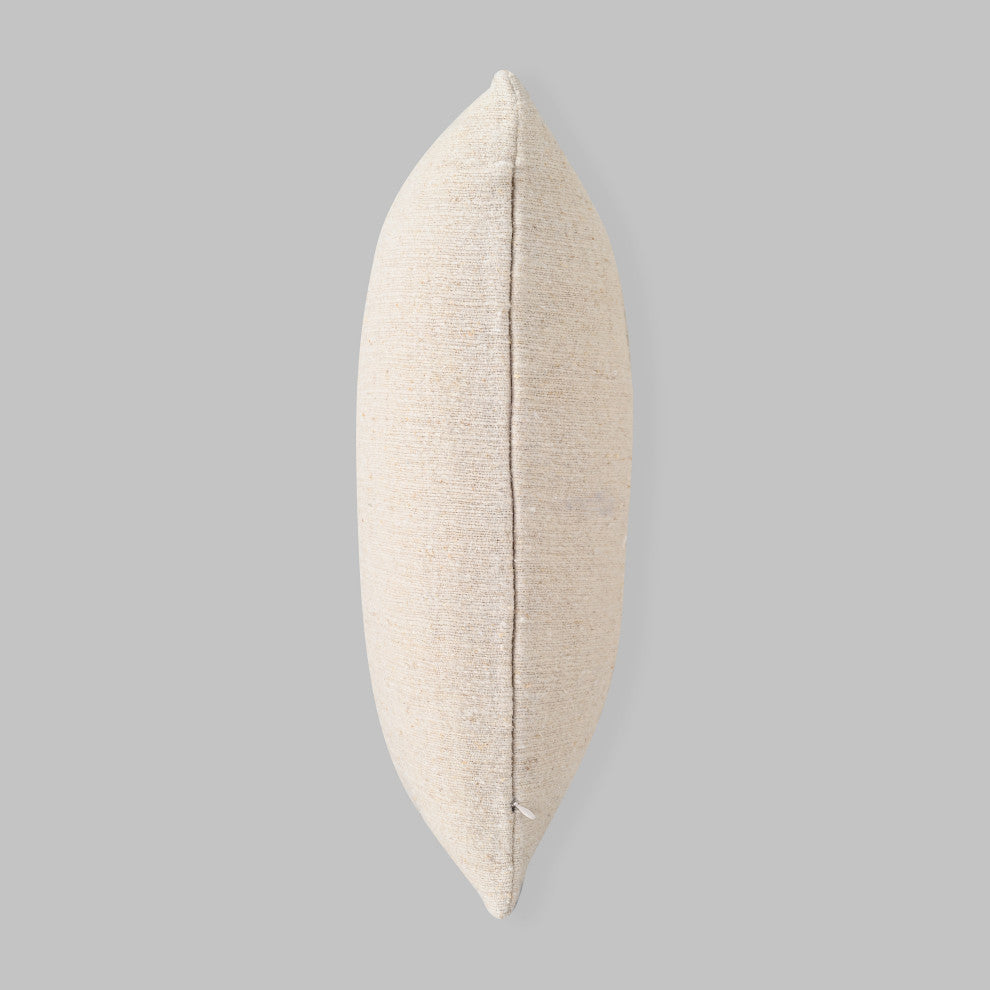Natural Harmony Nettlesolid Pillow, Natural, 24"x14"