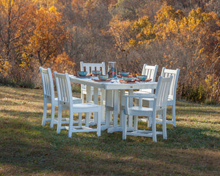Polywood Traditional Garden 7-Piece Dining Set, Slate Gray