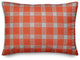 Red Plaid Throw Pillow