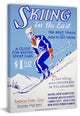 "Skiing in the East" Painting Print on Wrapped Canvas, 16"x24"