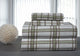 Pointehaven 170 Flannel Sheet Set, Sage Plaid, Full