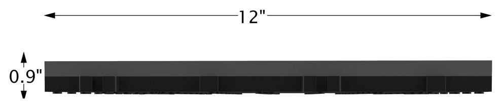 Pure Garden Set of 6 Interlocking Dark Gray Slat Patio Tiles