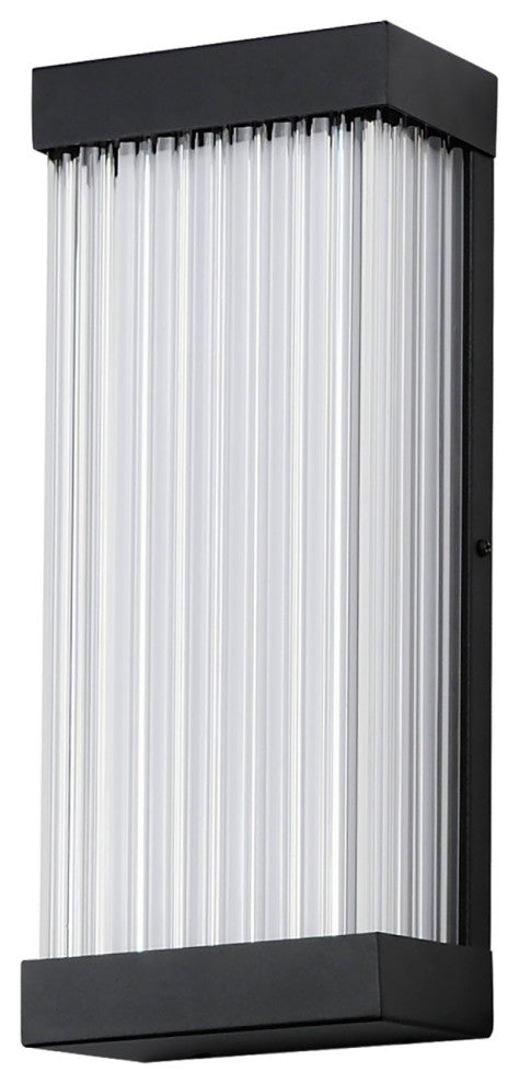 ET2 E30230-122 Acropolis 14" Tall LED Outdoor Wall Sconce - Black