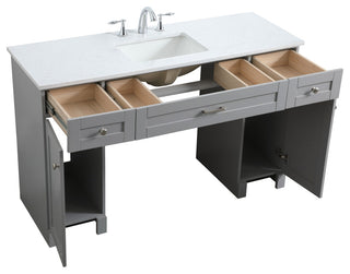54" ADA Compliant Bathroom Vanity, Gray