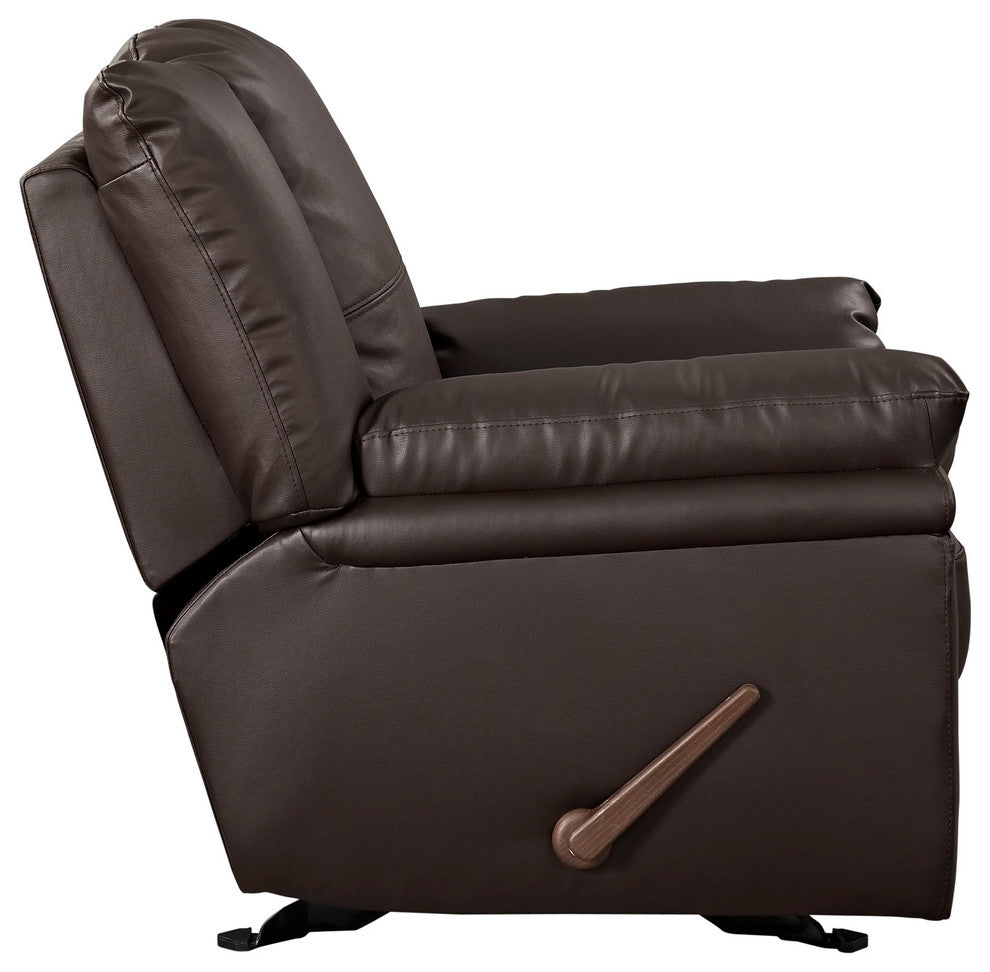 Modern Contemporary Living Room Recliner Brown