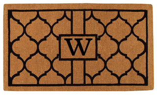 Pantera Monogram Doormat, Extra-Thick 2'x3', Letter W